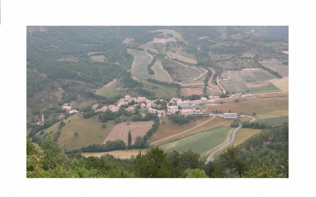 Vue aérienne du village